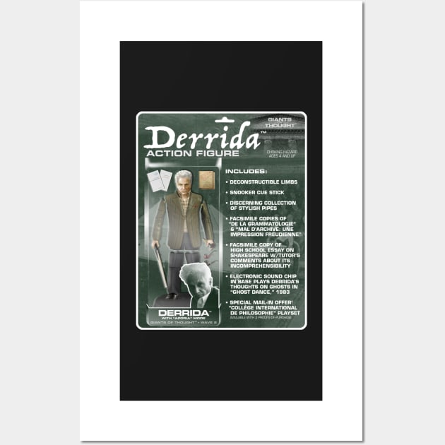 Derrida Action Figure Wall Art by GiantsOfThought